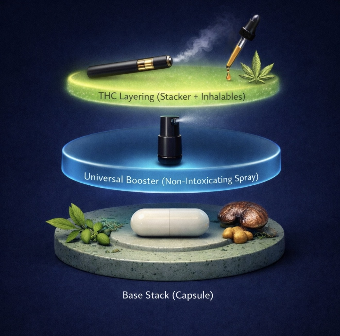 Structured stack layers