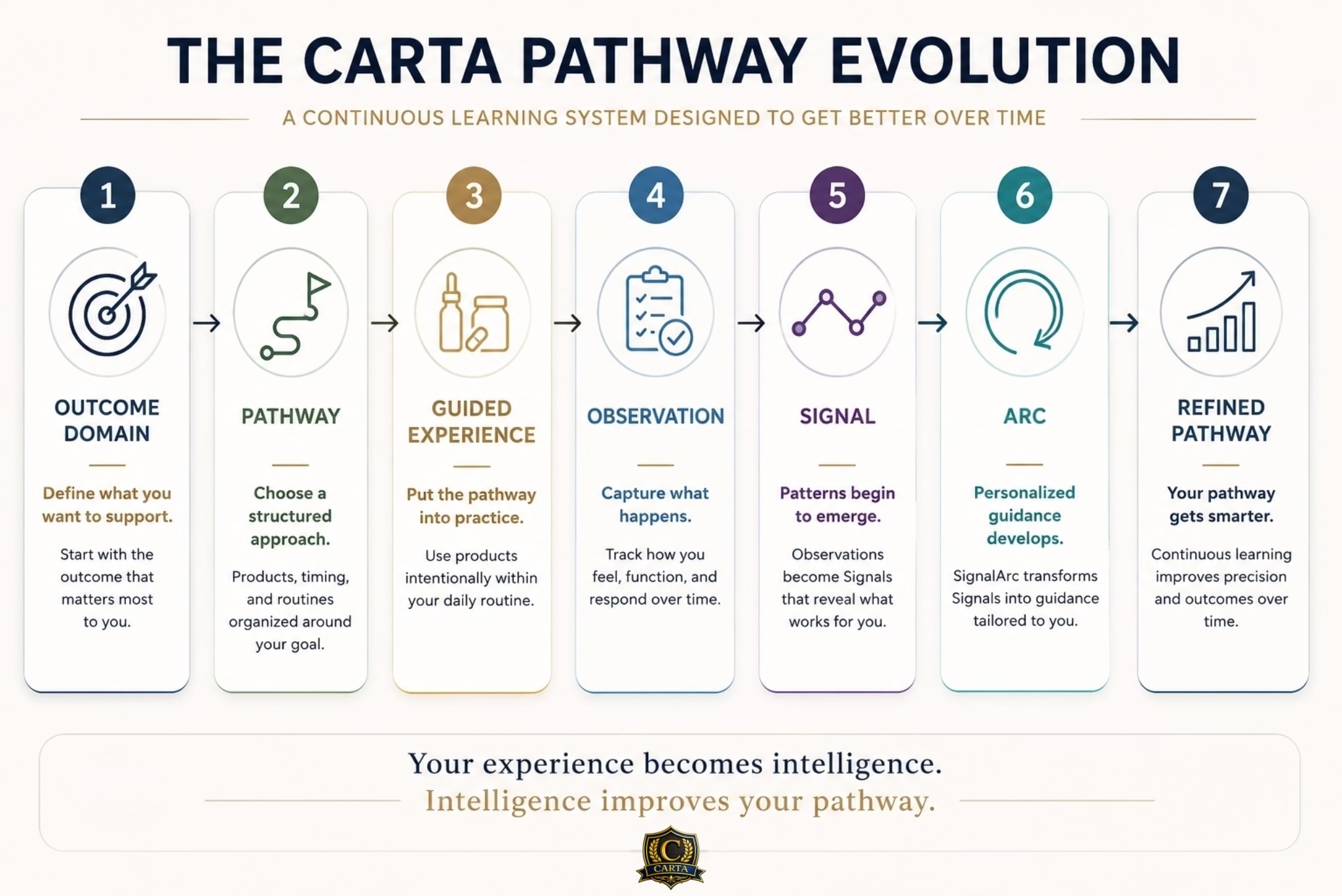 The CARTA pathway evolution graphic